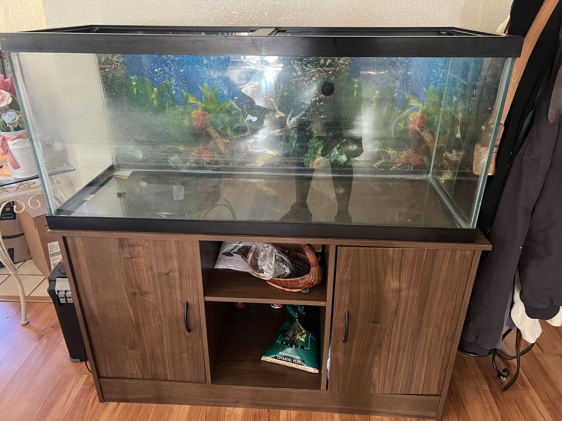 75 + 45 gallon Tanks with Stand
