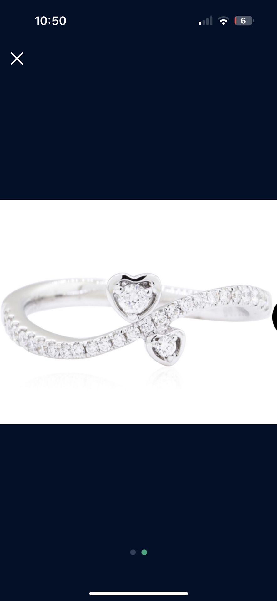 18k White Gold Diamond ring