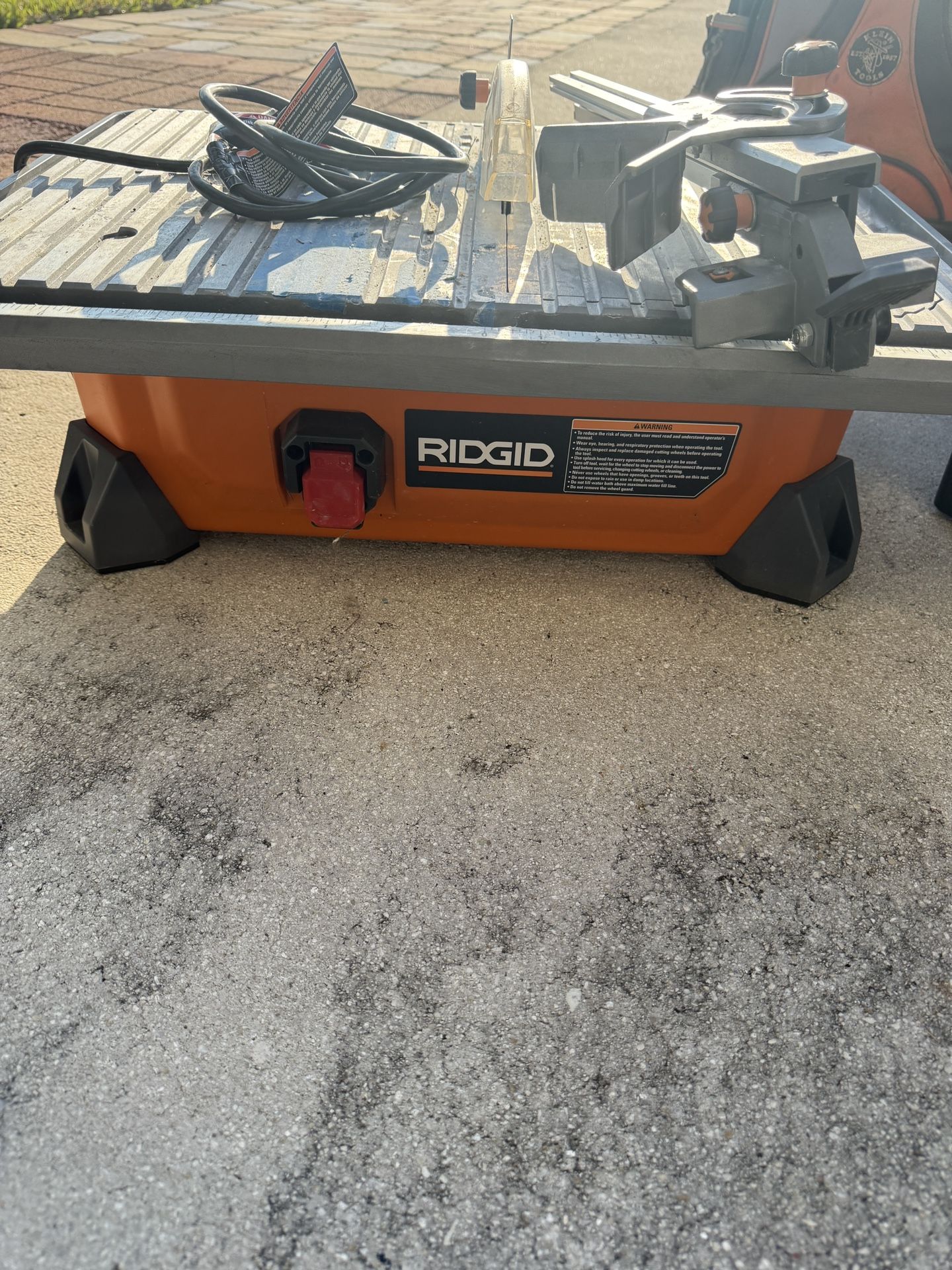 rigid Tile Cutter Klein Tool Bag With Tools And Stanley Tool Box