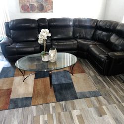 FULL STOCKED LEATHER FURNITURE SET