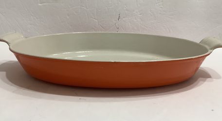 La Creuset  Oval Orange Casserole Dish 14” x 10” 