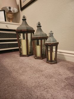 Lanterns set of 3 - Potterybarn