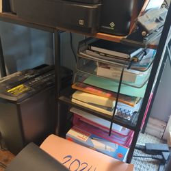 Printer Stand With Shelves