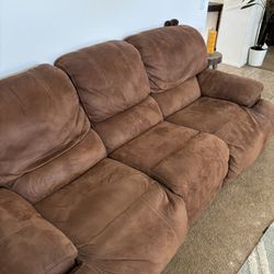Couch and Reclining Chair Set