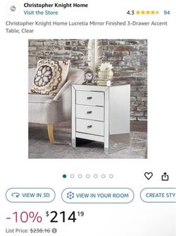 Two mirror nightstands