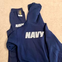 US navy Hoodie And Pants Small 