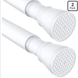 2 Pack Tension Curtain Rod for Windows 28 to 48 Inch, White
Adjustable Curtain Rod No Drilling 7/8" Diameter Expandable Spring Loaded Tension Rod for
