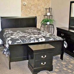 New 4pc Bedroom Set In Box 📦 Buy Now Pay Later $39 Down No Credit Needed