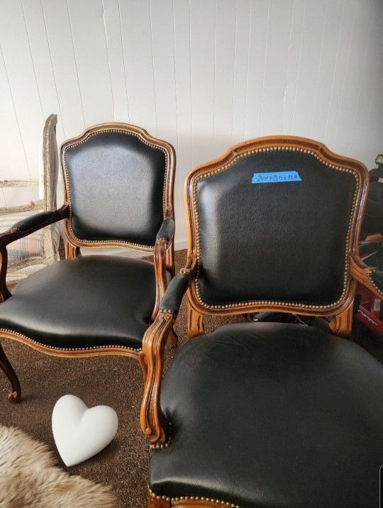 Real Italian Leather Armchairs