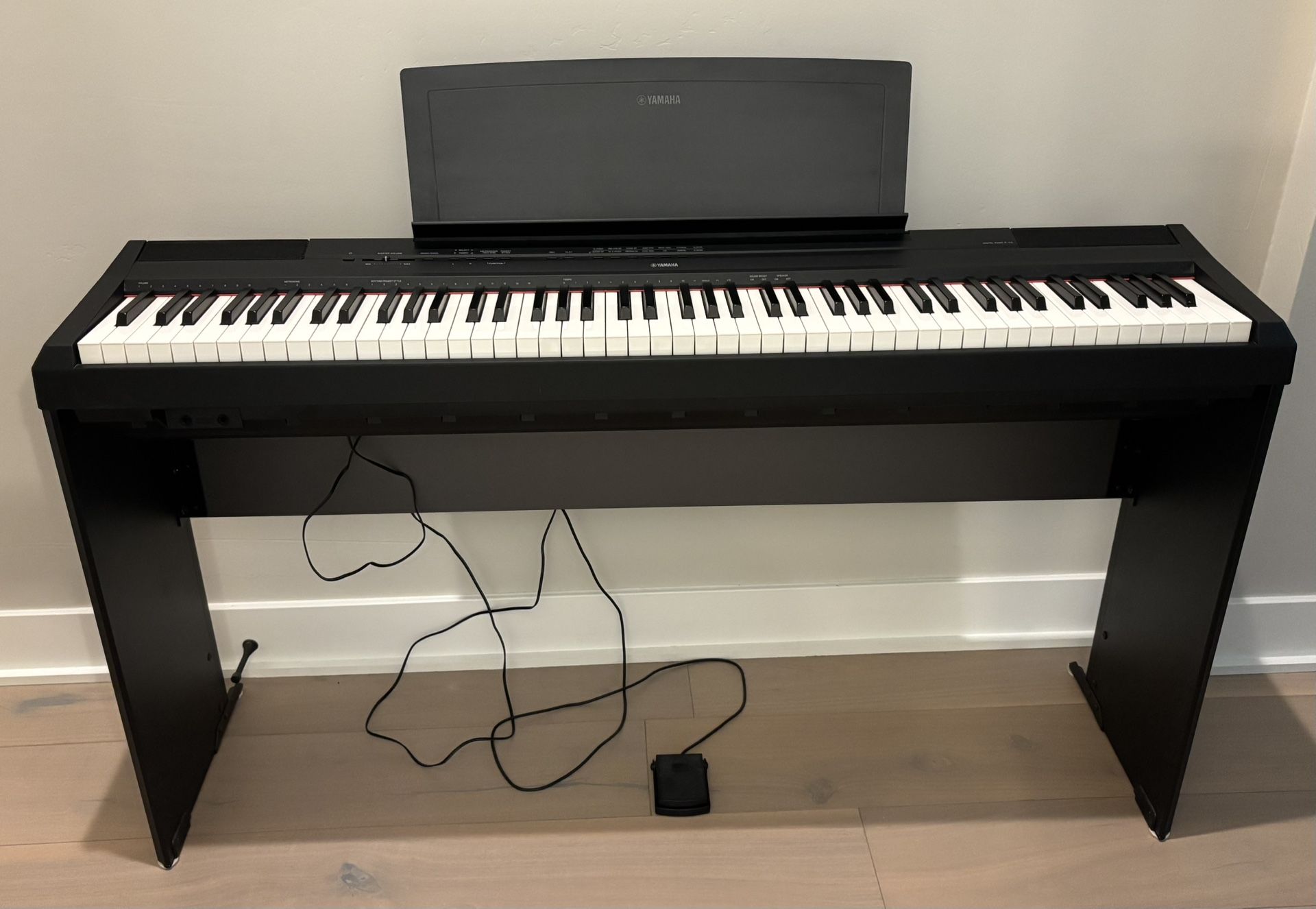 Yamaha P-115 88-Key Weighted Digital Piano – Black