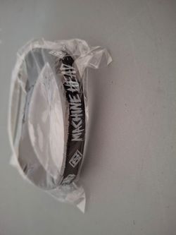 Men's Machine Head Logo Rubber Bracelet Black