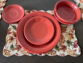 Fiesta Ware Paprika Ceramic Dish Set
