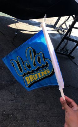 UCLA car flags