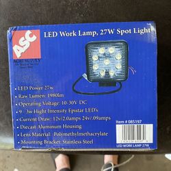 ASC LED Work Lamp 27W Spotlight 85197 New
