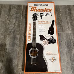 Gibson Maestro Black Acoustic Guitar