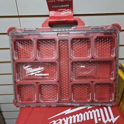 NEW Milwaukee Packout Low Profile Organizer With Clear Top