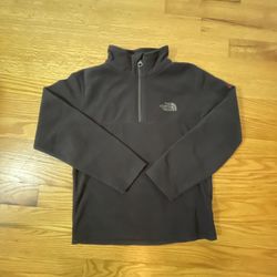 The North Face Black Fleece Sweatshirt Sweater Quarter-Zip - 1/4 Zip -Boys Small
