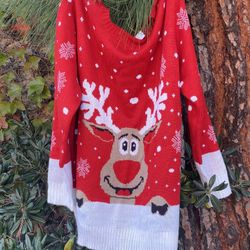 Christmas Sweater Size 3X Men Or Women.