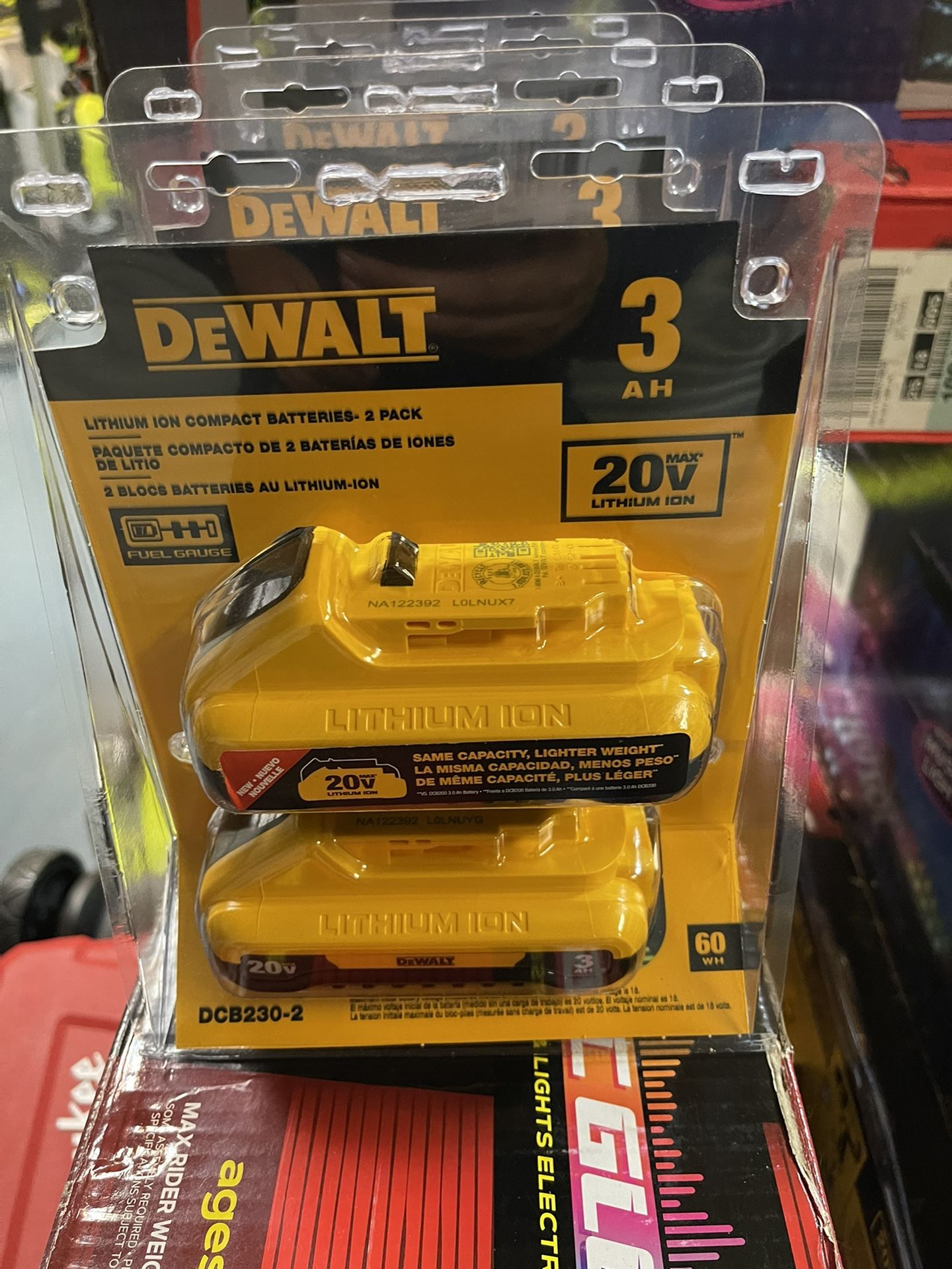Dewalt 3ah Battery's $100 Each Pack Of Battery's