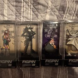 Nightmare before Christmas Fig Pin set