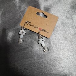 Handmade Mushroom Earrings 