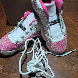 Women's Pink And White Jordans 