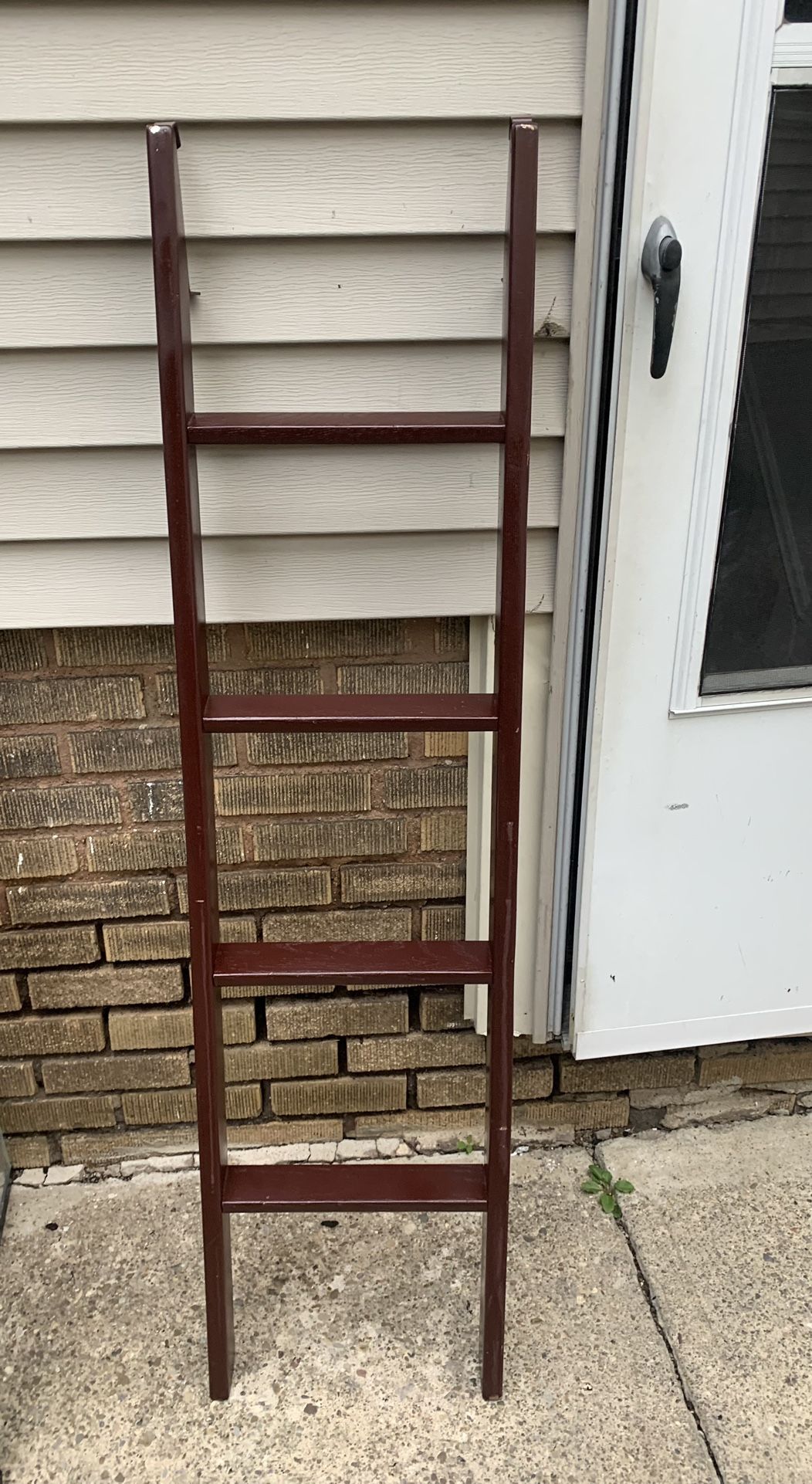 Ladder Shelf With Hooks For Mounting