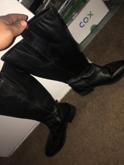 Leather boots