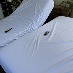 Ghostbeds Split King Adjustable Bases With Mattresses, XL Twin $600. OBO