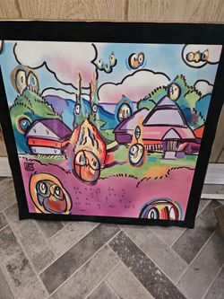 David Batard Painting From Chruise Ship Art Collection