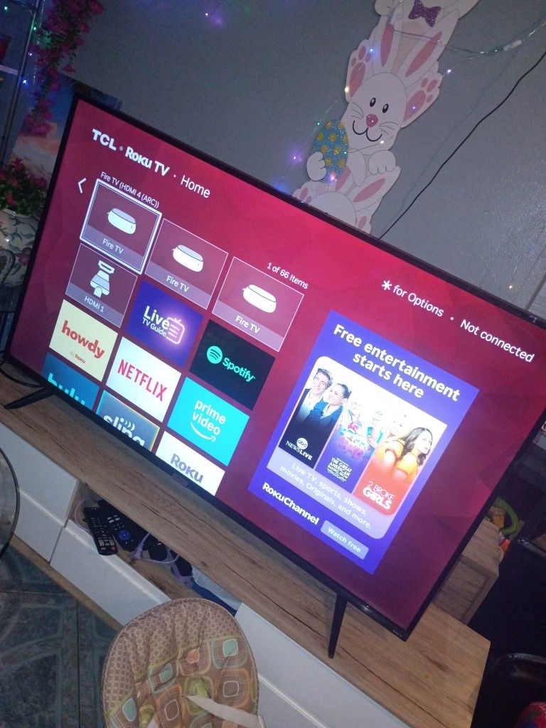 TCL Roku Smart TV 55 Inch For Sale