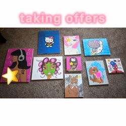 Original Acrylic Canvas Paintings by me