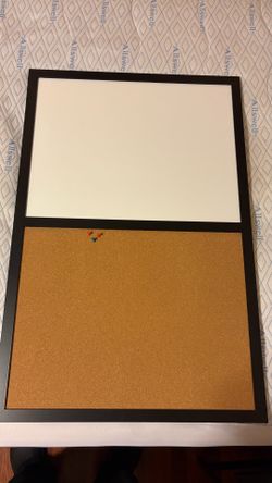 White board and corkboard