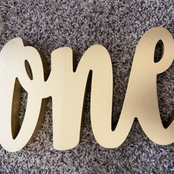 Number One Birthday Sign 
