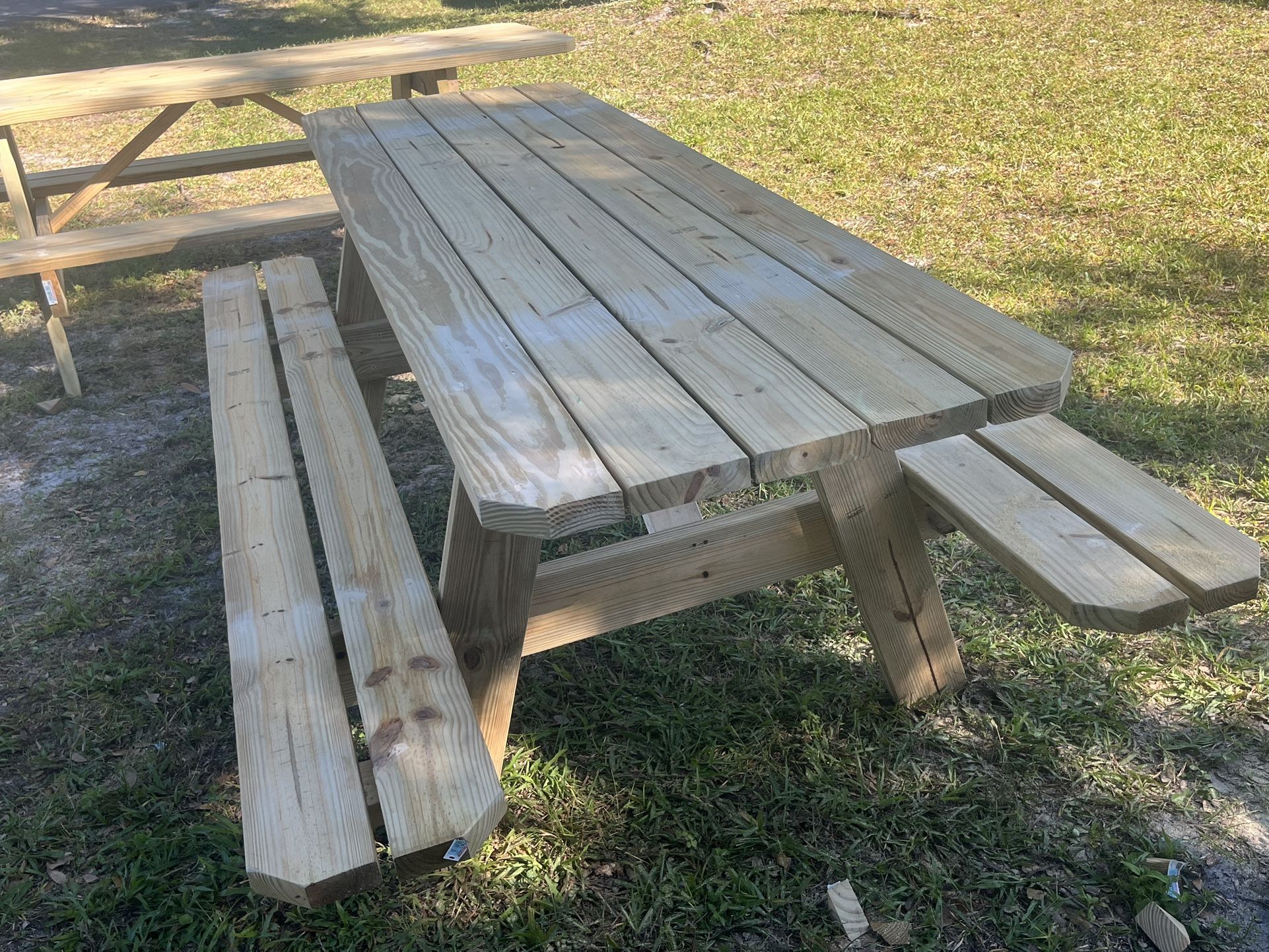 Pressured Treatment Picnic Tables 