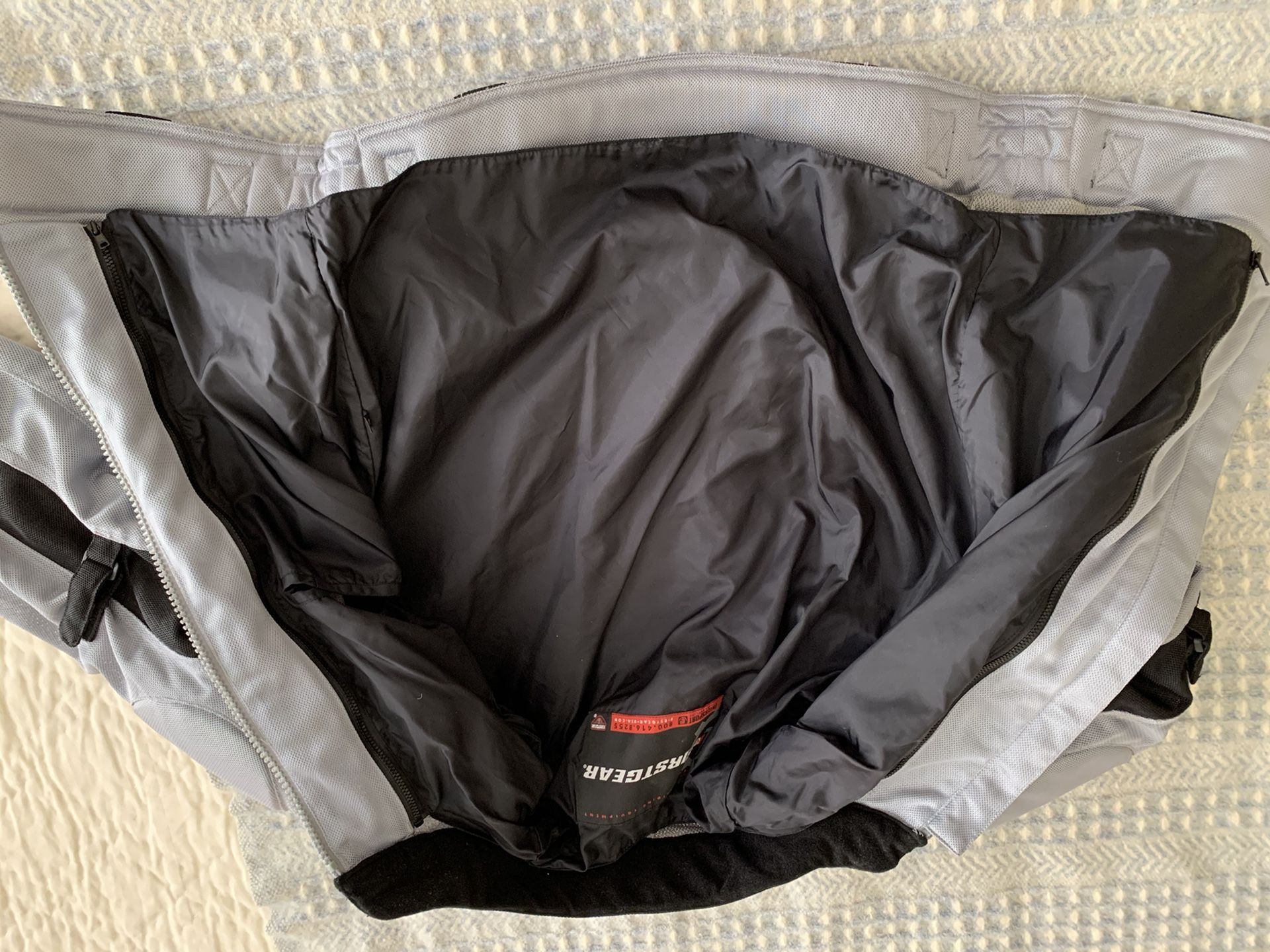 Motorcycle Jacket, First Gear Textile, Small (wears like medium)