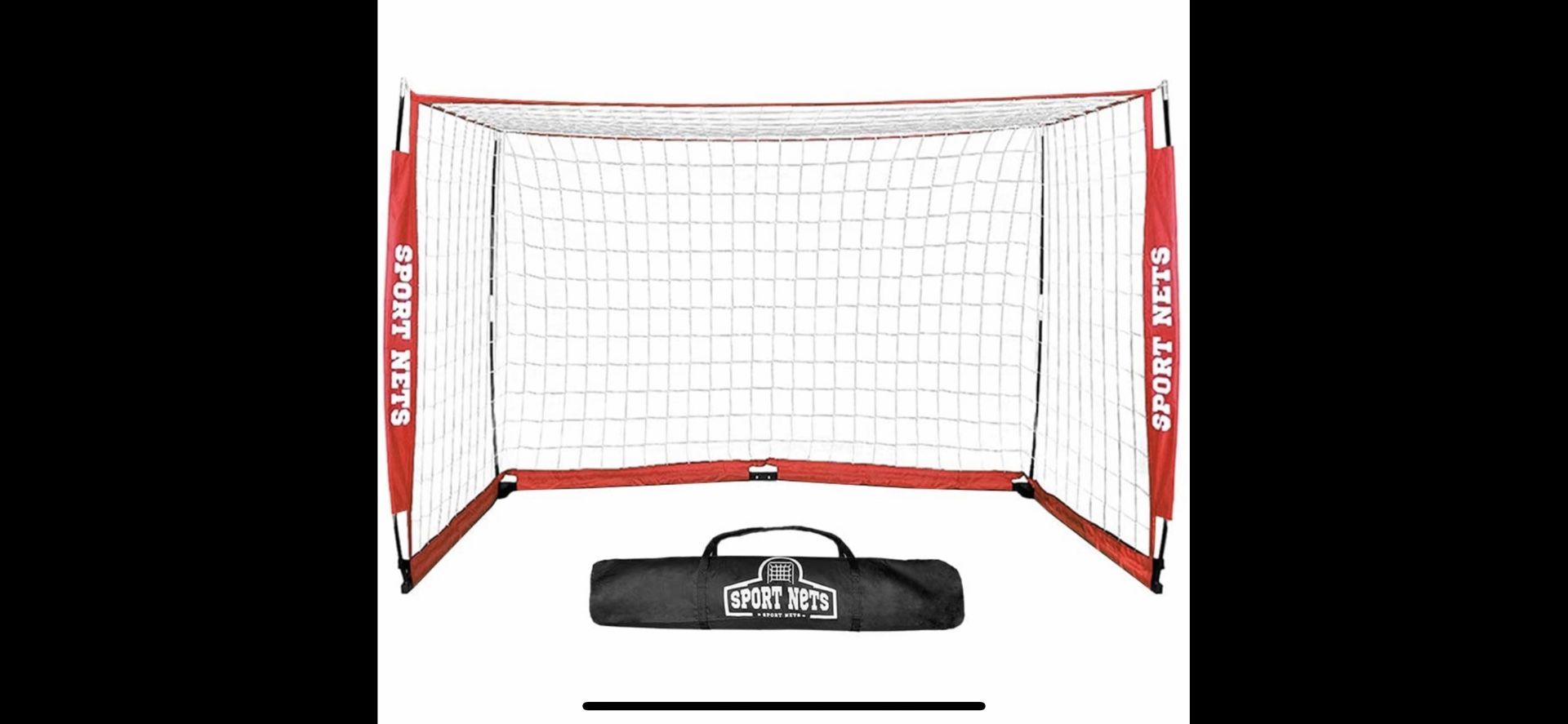 Portable Soccer Goal. Bow Frame Soccer Net with Carry Bag. Indoor Outdoor Soccer Goal for Backyard Field Practice
