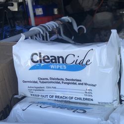 Cleancide Wipes 12 In A Case
