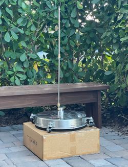 NEW! 16.5-Inch Pressure Washer SURFACE CLEANER w/4-Wheels Stainless Steel + 2 Extension Wands 4000PSI Driveway, Pavers