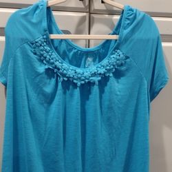 Turquoise Top