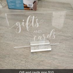 Gift And Cards Sign