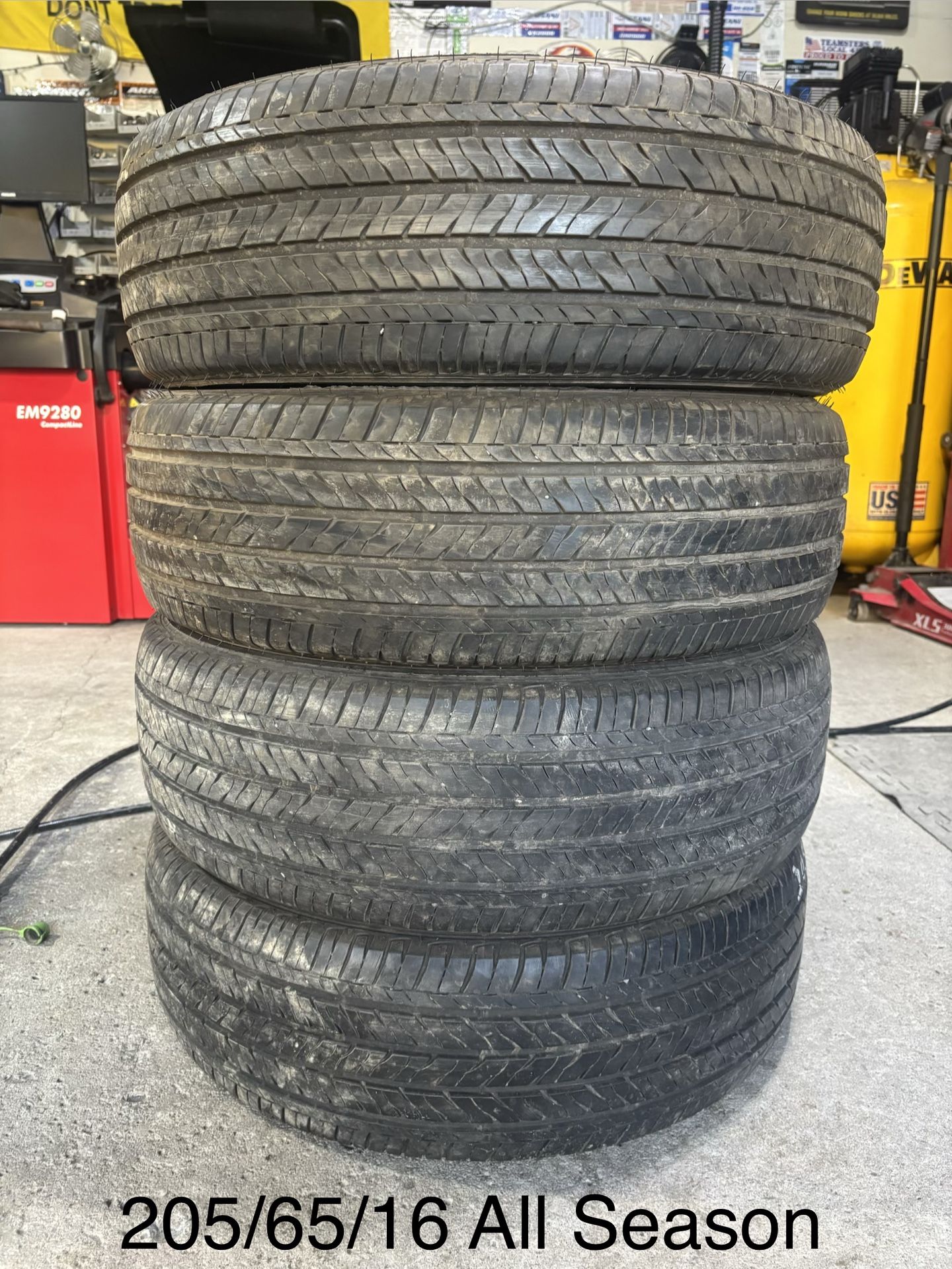 (4) - 205/65/16 Firestone FT140 All Season Tires