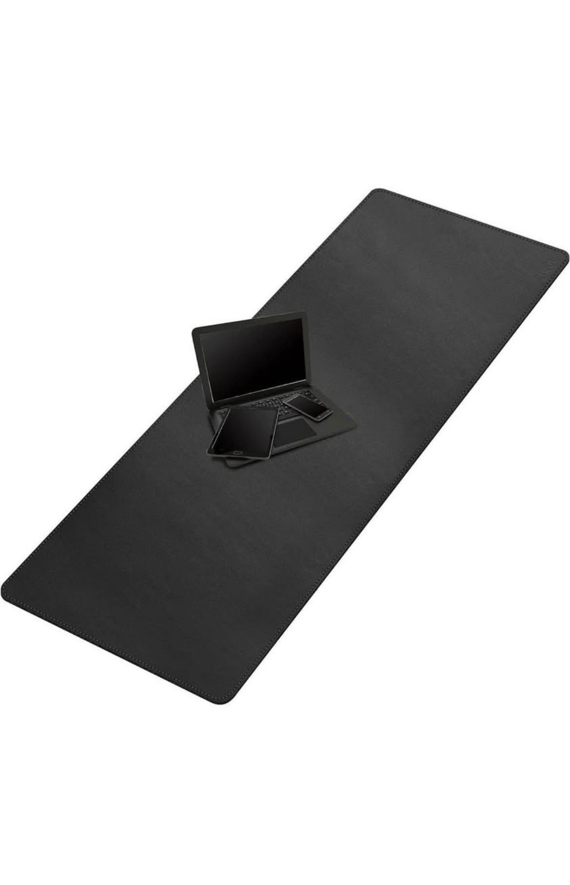 Cacoy Leather Desk Mat, 60” x 20”. Extended Desk Pad Blotters Protector, Large Mouse Pad for Desk