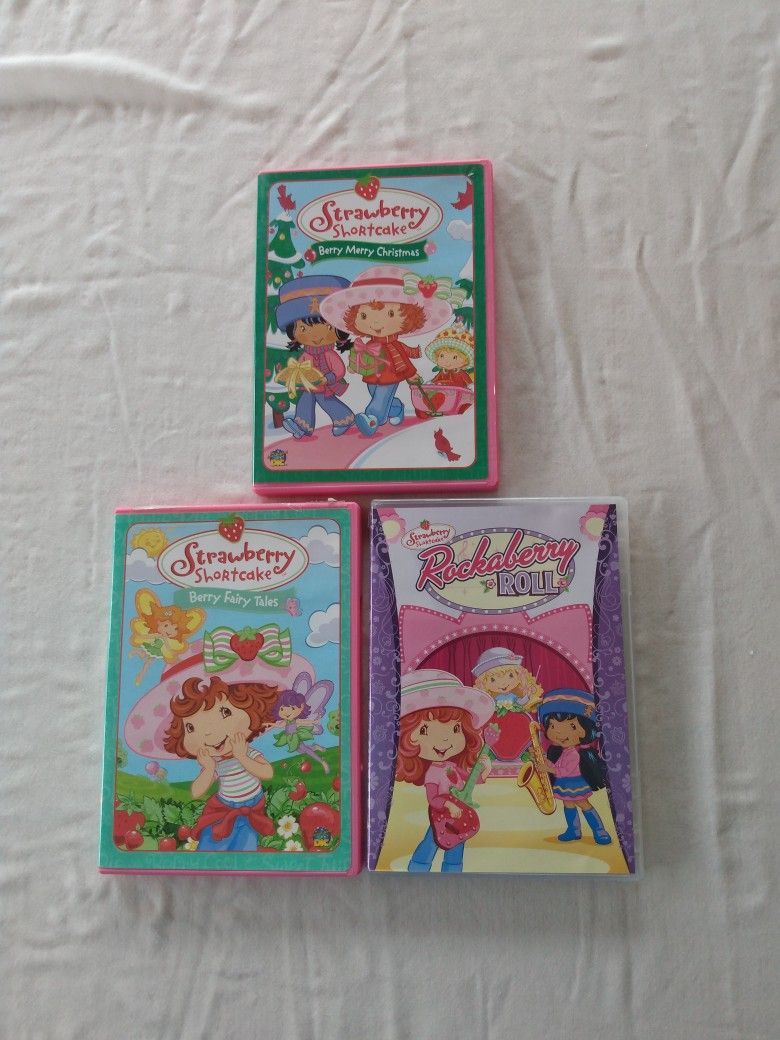 Christmas movies- Strawberry Shortcake DVD's, set of 3