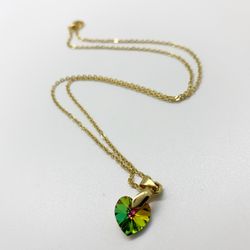 Gold Plated Necklace With Heart Charm