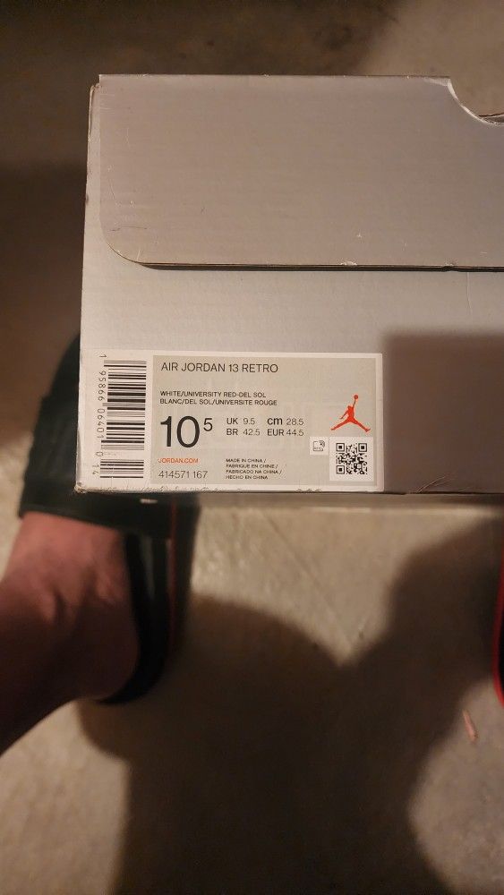 Jordan 13 Retro Del Sol 10.5M White And Yellow