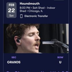 Houndmouth 4 tickets, Salt Shed 