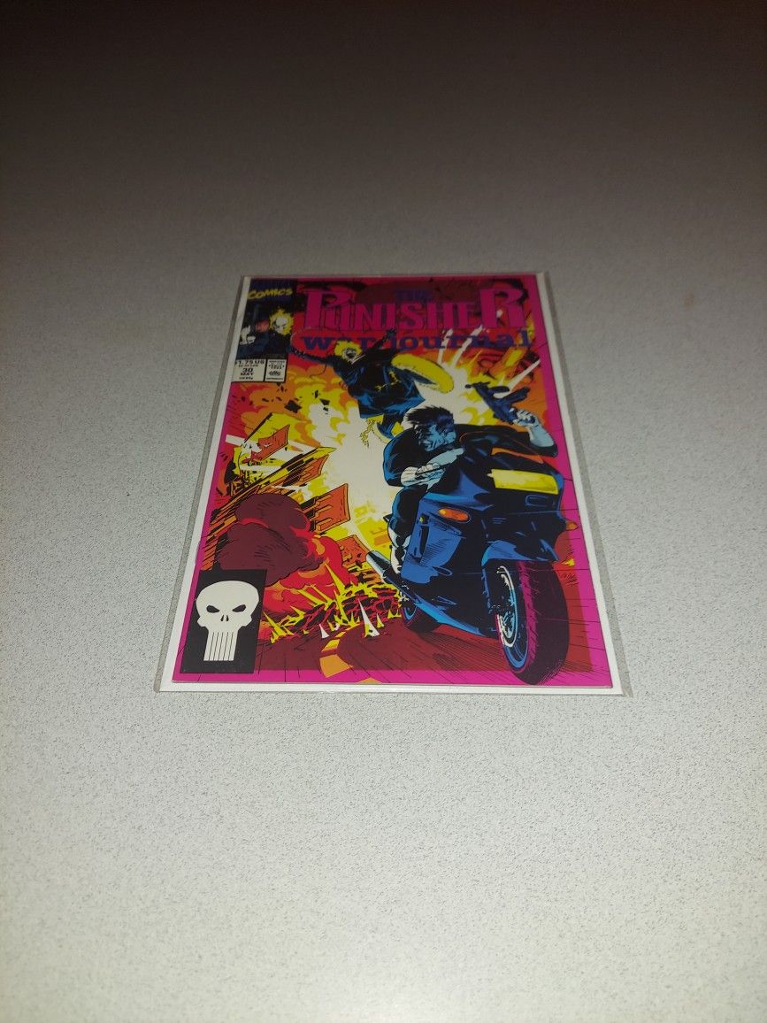 1991 THE PUNISHER WAR JOURNAL #30 COMIC BAGGED AND BOARDED