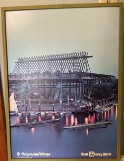Retro Walt Disney World Polynesian Poster