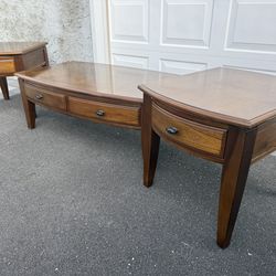 3 Piece Large Coffee Table and End Table Set